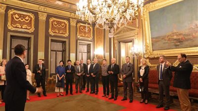 سفراء ٣٠ دولة أجنبية في مصر يزورون قصر عابدين (صور)