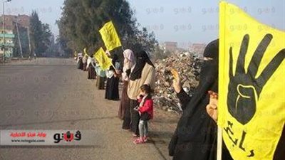 سلاسل بشرية محدودة للإرهابية بالشرقية وسط تكثيف أمني