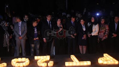 لحظة إطفاء أنوار العاصمة الإدارية احتفالا بساعة الأرض (فيديو وصور)