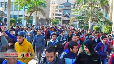 انتهاء مسيرة طلاب 