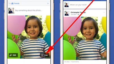 طريقة رفع صور متحركة «Live Photos» إلى فيس بوك