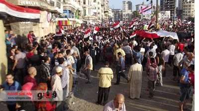 مسيرة من كفر البطيخ تحسبا لعودة الإخوان