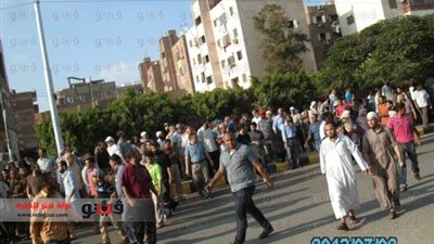 بالصور.. استكمال مسيرة الإخوان في بنها بعد الاشتباكات