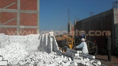 بالصور.. حملة لإزالة التعديات على الأراضي الزراعية بميت بشار بالشرقية