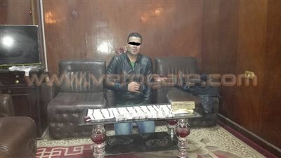 بالصور.. ضبط عاطل بحوزته كمية من «الحشيش» في طنطا