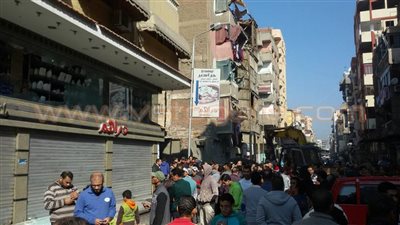 بالصور.. تفاصيل مصرع شخص وإصابة 3 في سطو مسلح على محل ببورسعيد