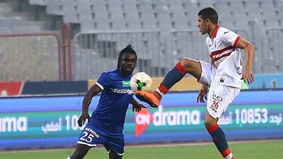 الزمالك يتقدم على سموحة 0/1 في الشوط الأول