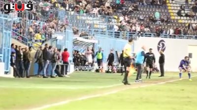 غضب كهربا لحظة استبداله بـ«إبراهيم حسن» في مباراة سموحة.. (فيديو)