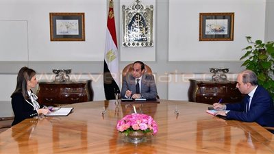 وزيرة التعاون الدولي تستعرض مع السيسي نتائج زيارة الكويت والإمارات