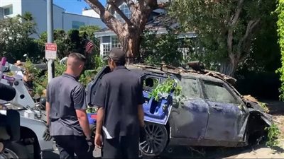 تصادم سيارة أعقبه اشتعال نيران.. تعرض ممثلة أمريكية شهيرة لحادث خطير | فيديو 
