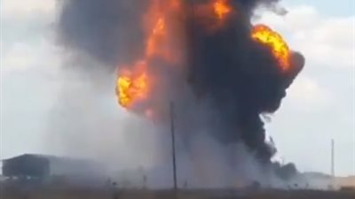 انفجار أنبوب نفط في فنزويلا (فيديو)