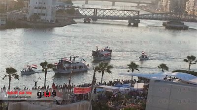 مظاهرات بالمراكب النيلية بدمياط للمطالبة برحيل 