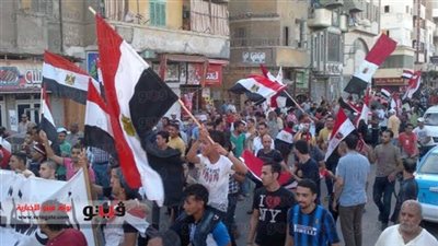 انطلاق مسيرة من أمام مسجد مصطفى محمود متجهة إلى ميدان التحرير