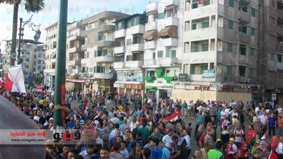 مسيرة من السيالة تتجه لدعم المتظاهرين بـ