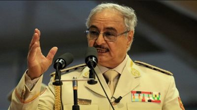 الأمين العام للأمم المتحدة يلتقي المشير خليفة حفتر في بنغازي