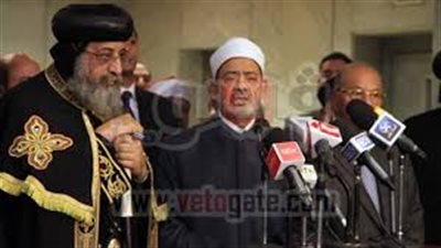 الطيب وتواضروس والبرادعي يعلنون للشعب المصري خارطة الطريق