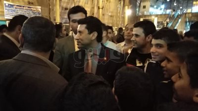 وزير الرياضة يودع قطار الشباب الخاص بالأيتام