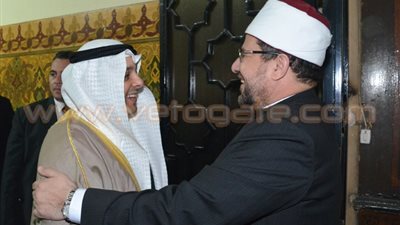 بالصور.. وزير الأوقاف يتسقبل نظيره الكويتى