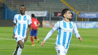 بيراميدز يتقدم على الإسماعيلي 2\1 في الشوط الأول