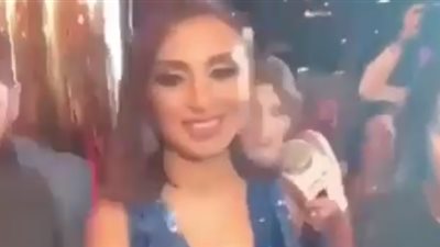 أنغام وزوجها على السجادة الحمراء بـ«موريكس دور»