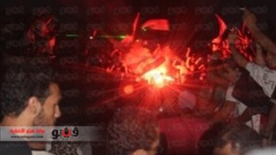 بالفيديو والصور.. الألعاب النارية والشماريخ تضيء سماء بورسعيد