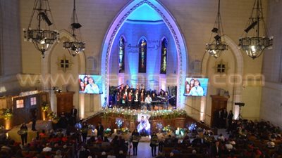 شاهد.. 25 صورة ترصد احتفالات كنيسة «قصر الدوبارة» بـ«رأس السنة»