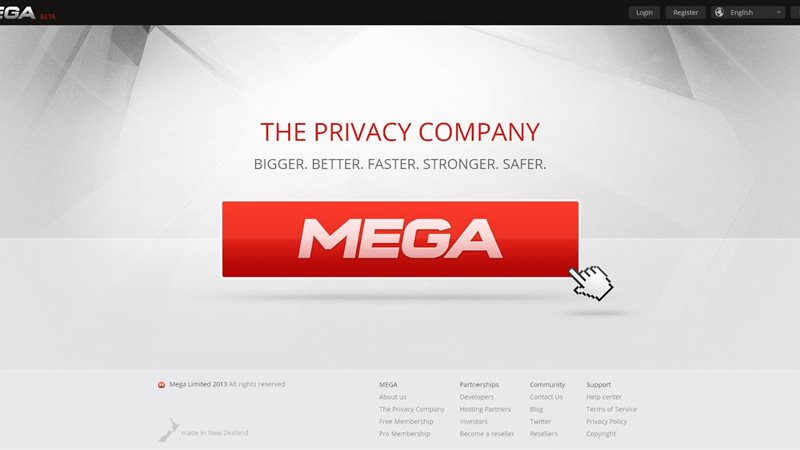 خدمة MEGA للتخزين
