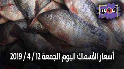 أسعار الأسماك اليوم الجمعة 2019/4/12
