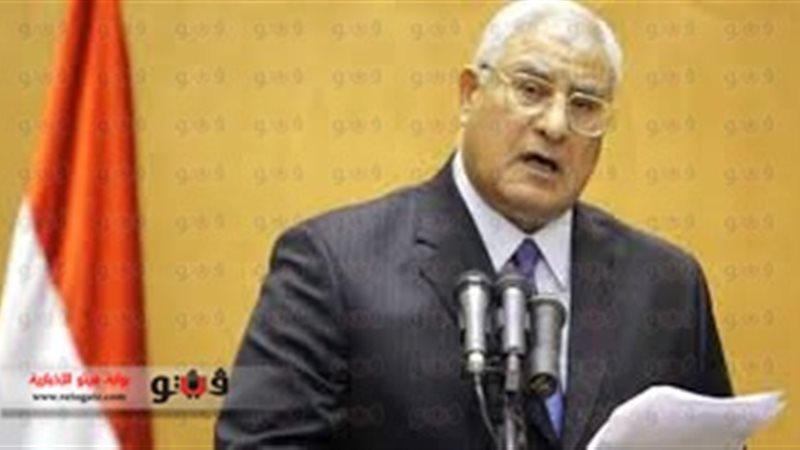  المستشار عدلي منصور،