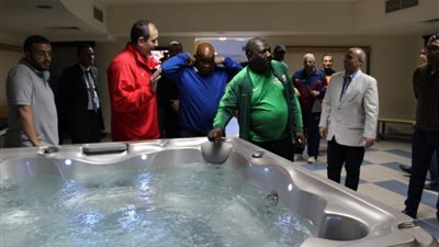 وفد جنوب أفريقيا يشيد بملعب وإنشاءات نادي إيرسبورت (صور)