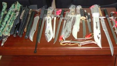 ضبط 8 عناصر من الإخوان بحوزتهم أسلحة بيضاء بدمياط