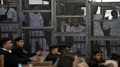 تأجيل إعادة محاكمة 42 من عناصر الإخوان في أحداث مطاي لجلسة غدا