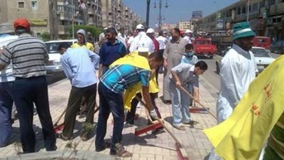 حملة نظافة مكبرة في أماكن الاشتباكات بالقاهرة