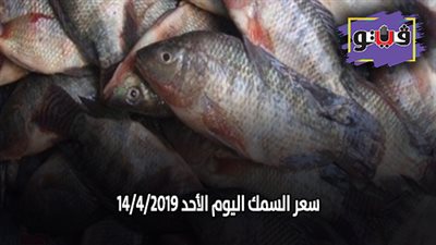 سعر الأسماك اليوم الأحد 14/ 4/ 2019