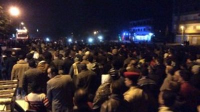 بالصور.. أهالي كفر صقر يشيعون جثمان شهيد القوات المسلحة بأمريكا