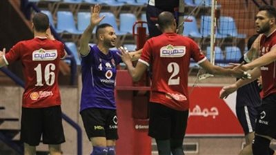 الأهلي يفوز على قناة السويس في نهائيات دوري الطائرة