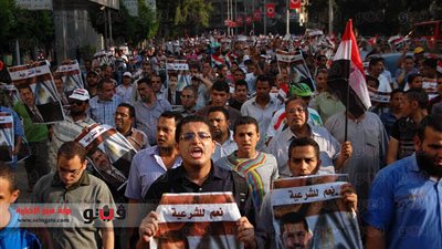 بالفيديو والصور.. وصول مسيرتين من ترسا وأطفيح لميدان النهضة