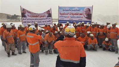 استمرار اعتصام 150 من عمال «أسمنت المنيا» لليوم الرابع (صور)