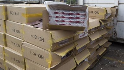 ضبط حاوية سجائر مقلدة بجمارك بورسعيد