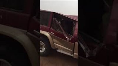 نهاية مروعة لشاب احتمى داخل سيارته من الرياح أسفل شجرة عملاقة (فيديو)