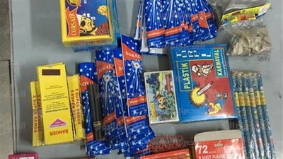 ضبط 6 آلاف قطعة ألعاب نارية مجهولة المصدر بالقليوبية