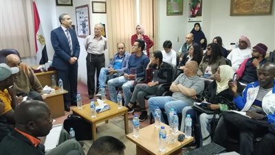 وفد دولي يزور فرع جهاز تنمية المشروعات في الفيوم (صور)