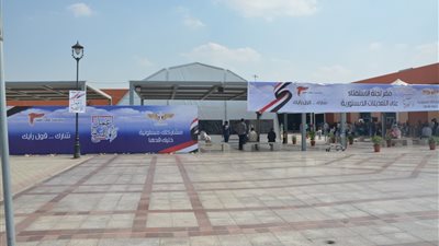 خيم مكيفة وإرشادات.. مطار القاهرة يستعد للاستفتاء على التعديلات الدستورية (صور)