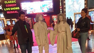 أول ظهور لأحمد الفيشاوي وزوجته بعد شائعة انفصالهما (صورة)