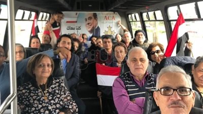 توافد أبناء الجالية المصرية في أمريكا للإدلاء بأصواتهم (صور)