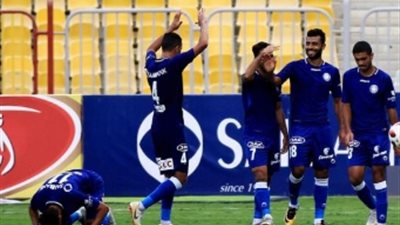 سموحة يتقدم على الداخلية بهدف في الشوط الأول