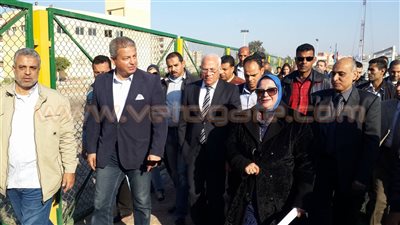 وزير الشباب والرياضة يتفقد الملعب الفرعي للنادي المصري البورسعيدي