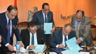 بالصور.. بروتوكول بين محافظ البحيرة ومساعد «العدل» لأبنية المحاكم