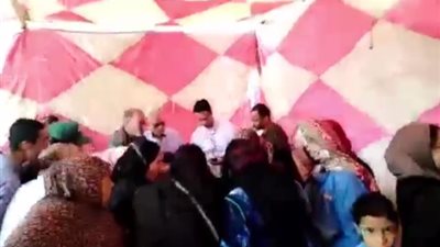 شباب يساعدون ناخبي أرض اللواء للتعرف على لجانهم (فيديو)