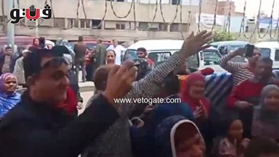 زغاريد ورقص أمام اللجان بالقليوبية (فيديو)